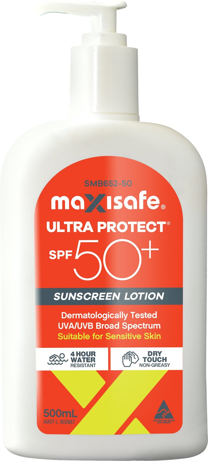 50+ Sunscreen Lotion 500ml pump