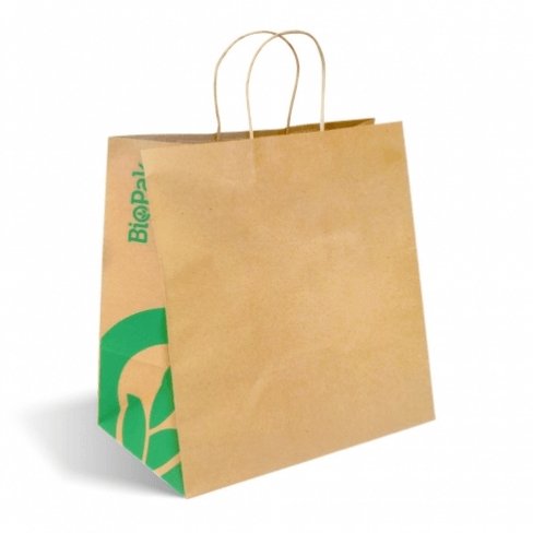 Jumbo Twist Handle Kraft Paper Bags Strong and Sustainable