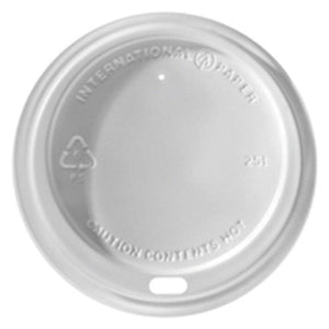 8oz Coffee Cup Lids-White - Packware