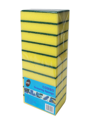 Yellow and Green Sponges Pack Of 10 - Packware