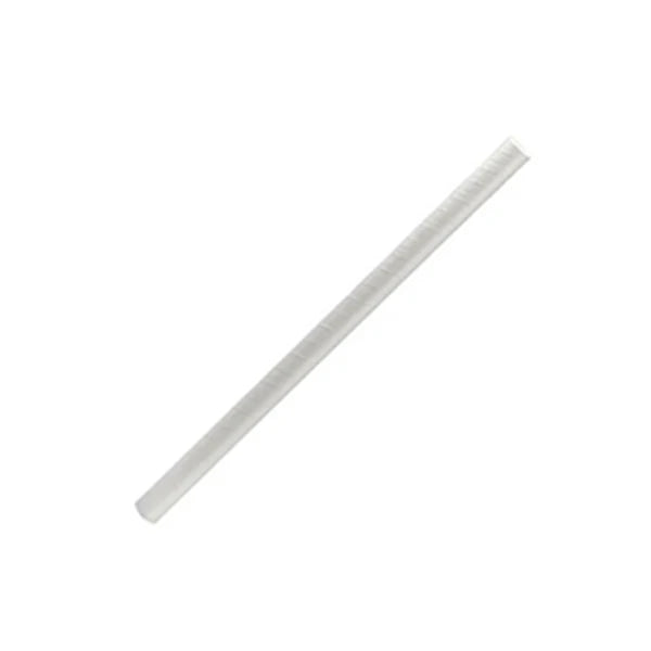 White Jumbo Paper Straw - 235mm x 8mm Bore - 2500/CTN
