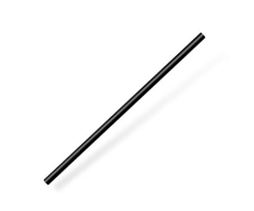 4 Ply Black Jumbo Paper Straw - 235mm x 8mm Bore - 2500/CTN