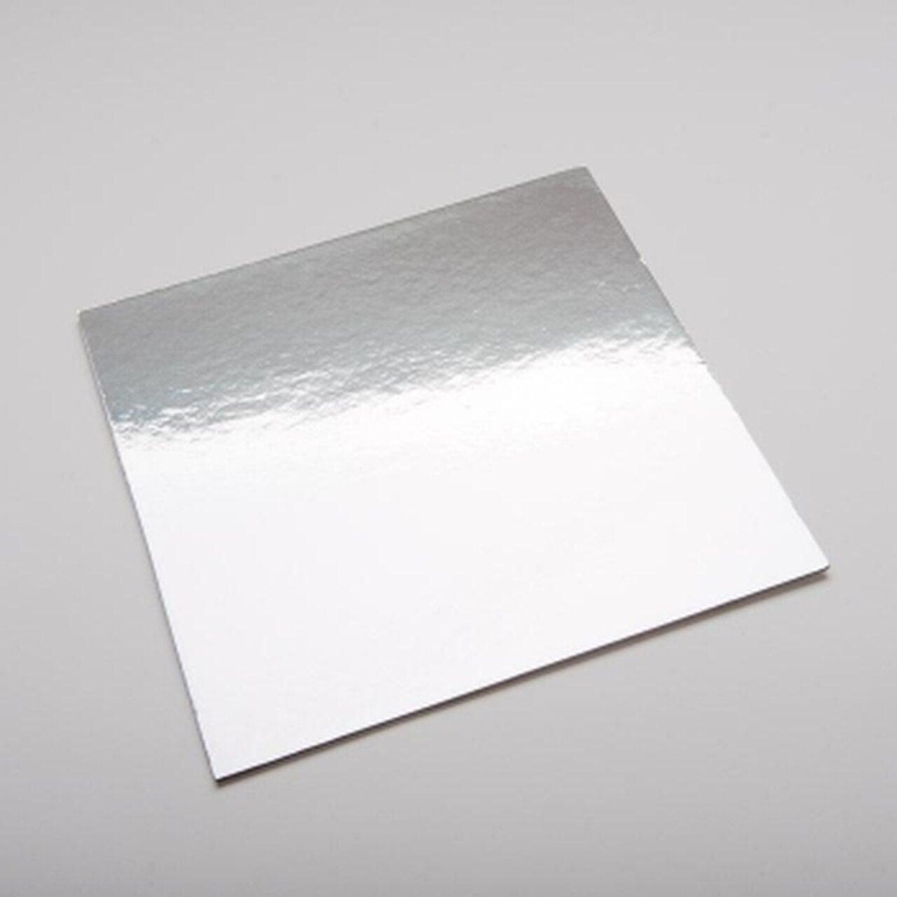 10" Square Cake Board - Silver - Packware