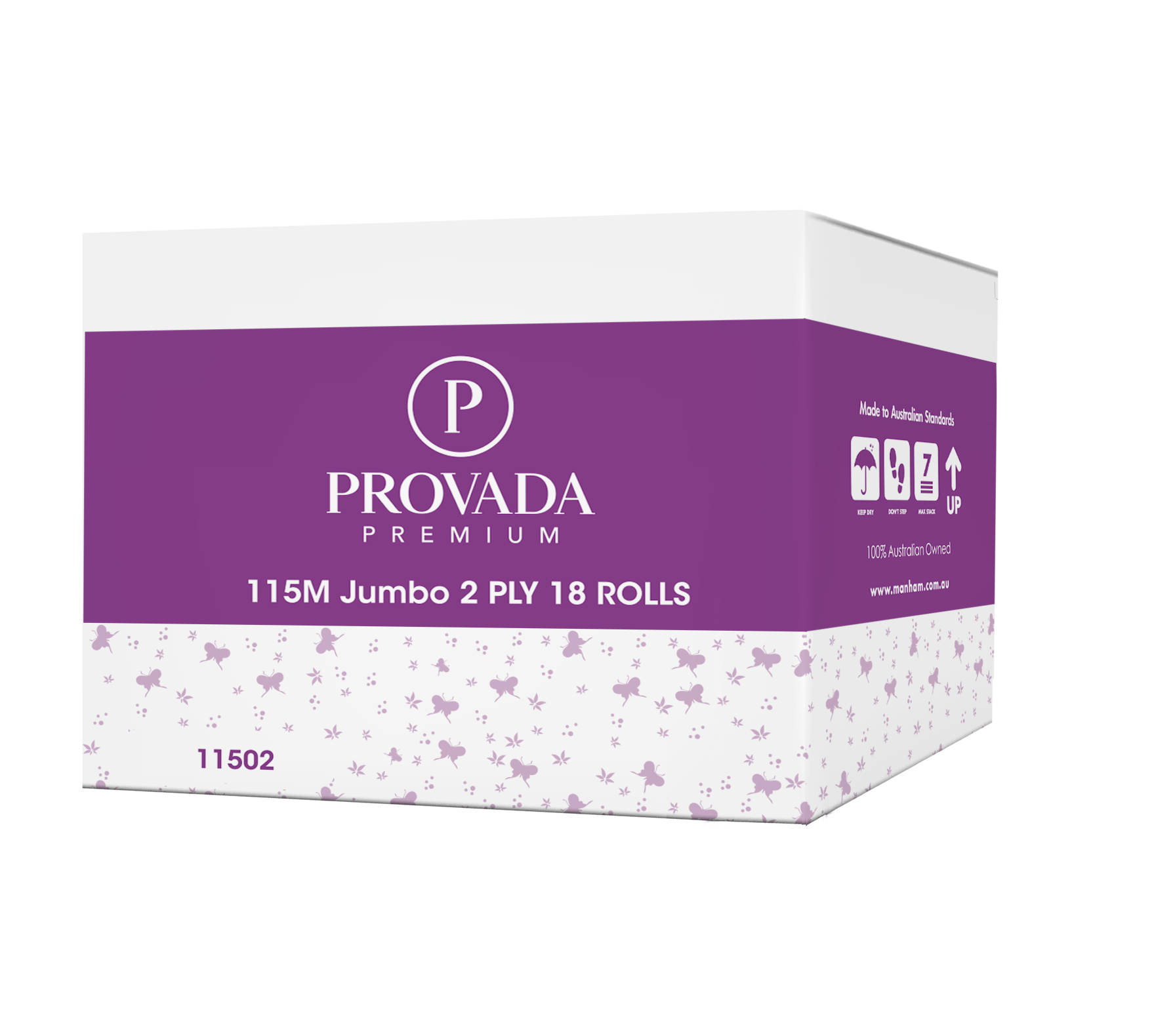 Mini Jumbo 115M - 2PLY Toilet Paper - 18 Rolls Per Carton