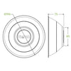1,180ml / 40oz Natural Plant Fibre BioBowl