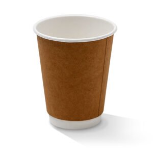 12 oz Coffee Cup Double Wall Kraft | 500 pcs per Carton- Packware
