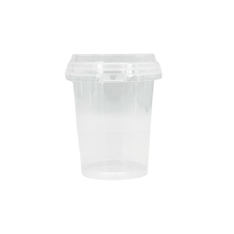 120B Clear Lid Suit Round Tamper Proof Bucket Cups - 300pcs
