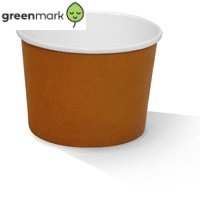 12oz Paper Bowl PLA Brown - Packware