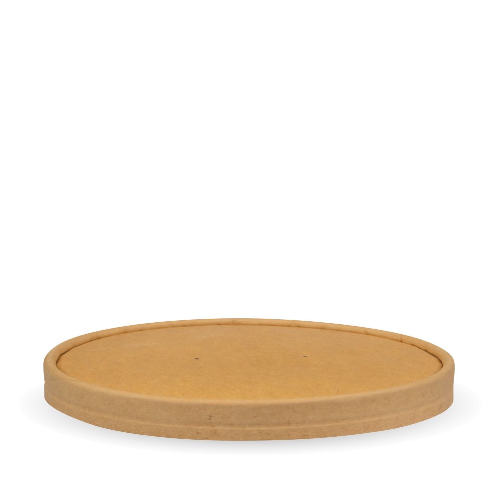 1,300ml Kraft Biobowl Paper Lid - Packware