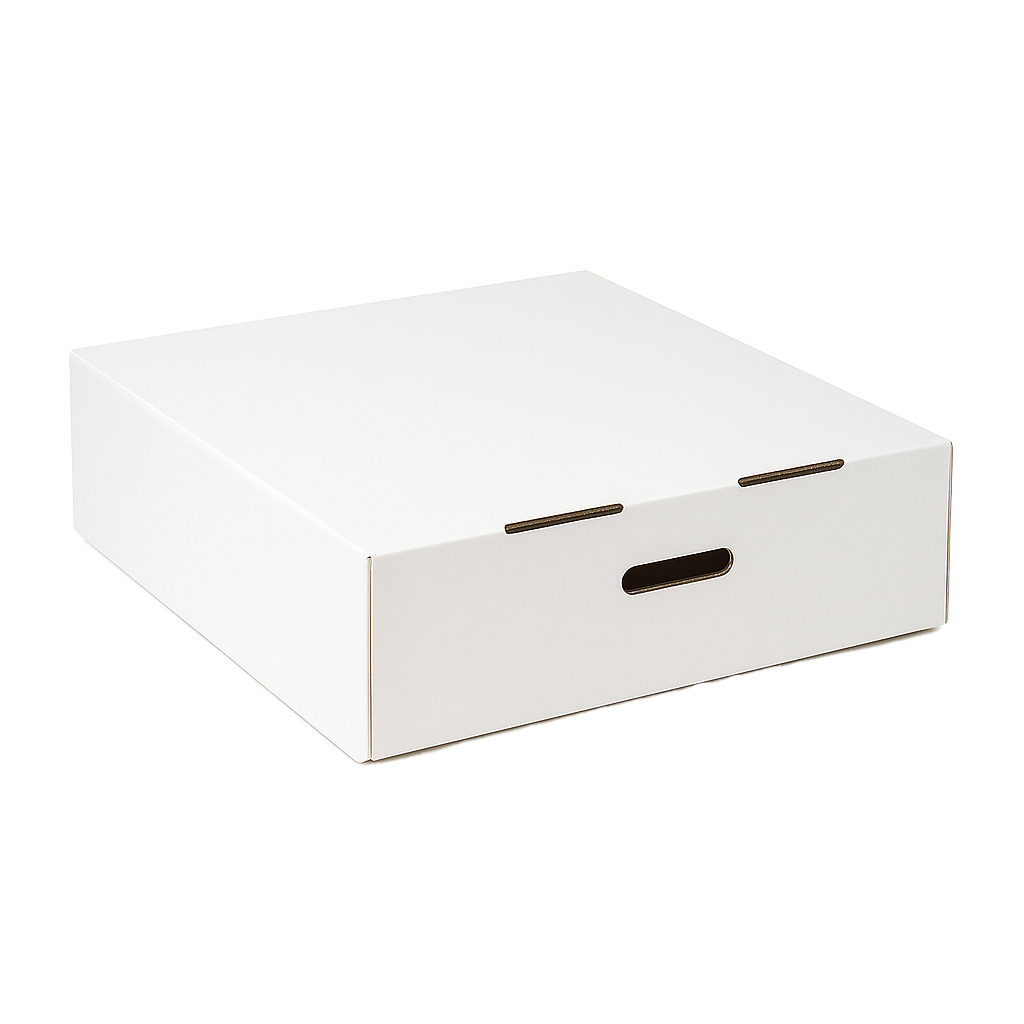 16x16x6" White B-Flute Corrugated Box 25/CTN