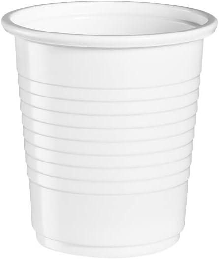 200ml White Drinking Cups - Durable, BPA - Free, Disposable - Packware