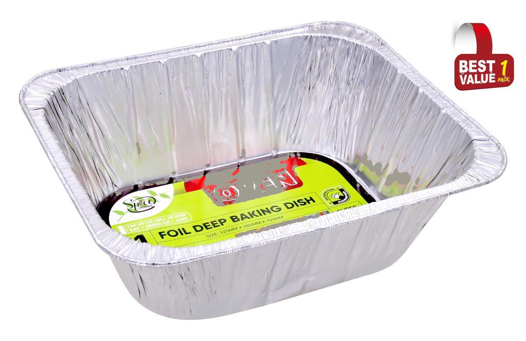 Deep Foil Baking Dish 325MM x 260MM x 105MM
