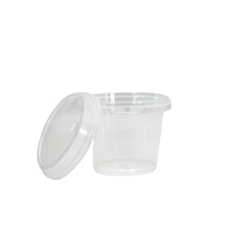 24oz/700mL Clear Fruit/Milk Tea Tamper Proof Bucket Cups - 300pcs