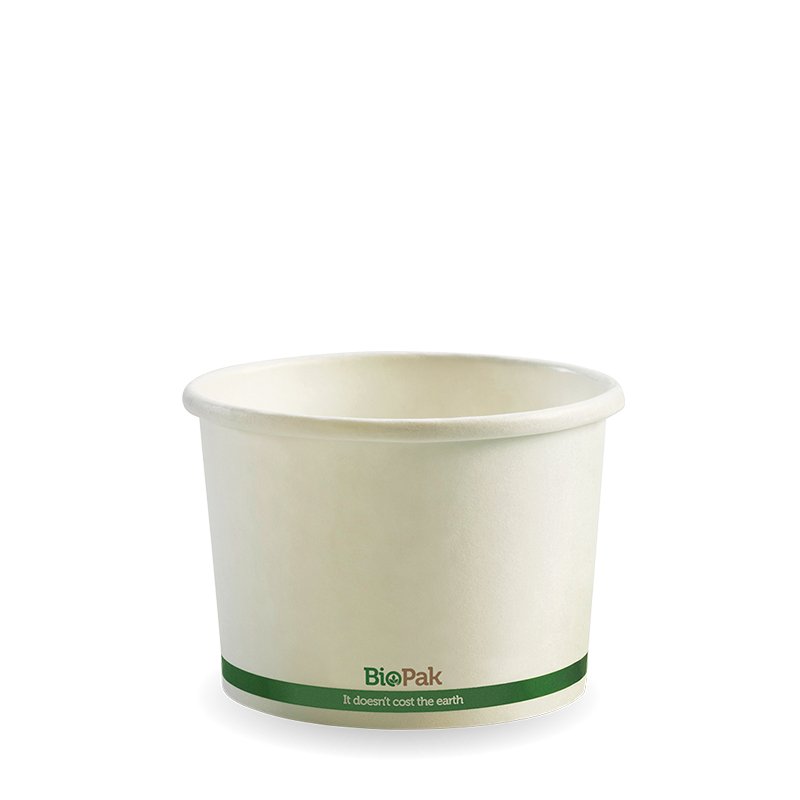 250ml / 8oz White BioBowl - Packware