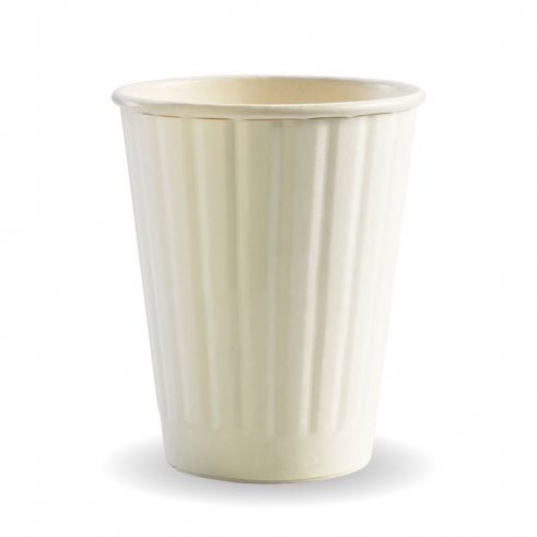 255ml / 8oz (80mm) White Double Wall BioCup - Packware