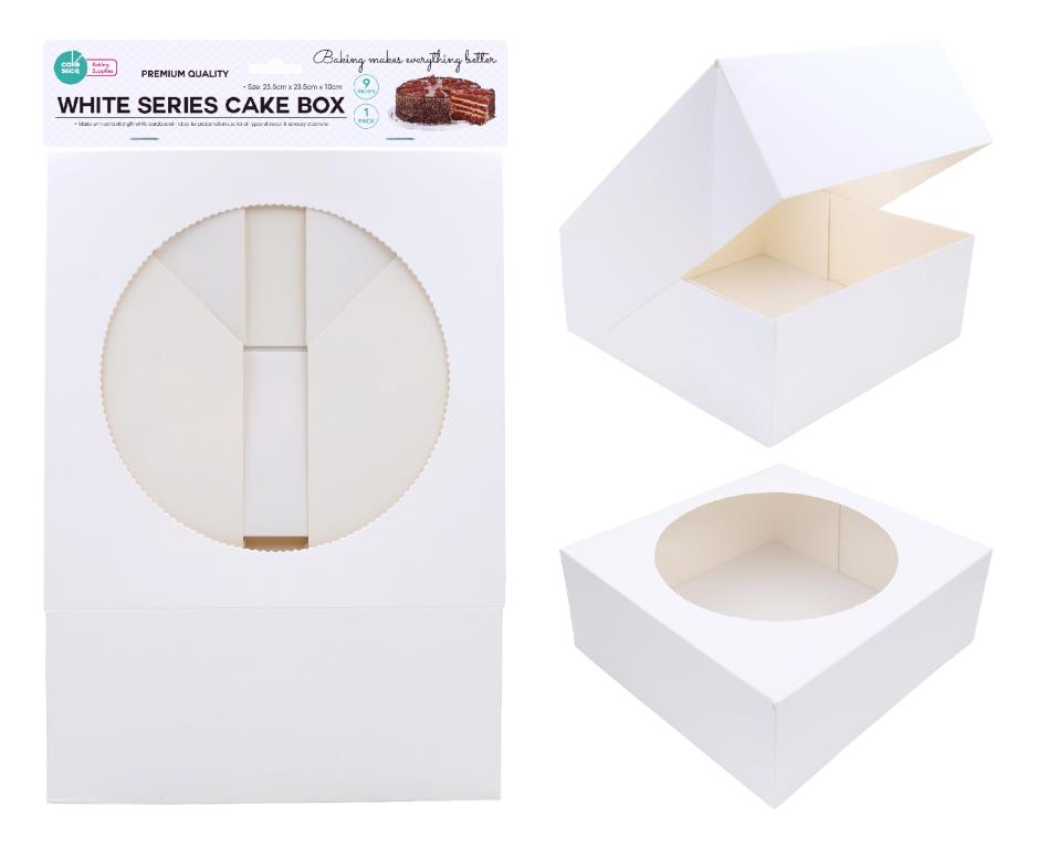9x9x4" Cake Box With Window CTN/24