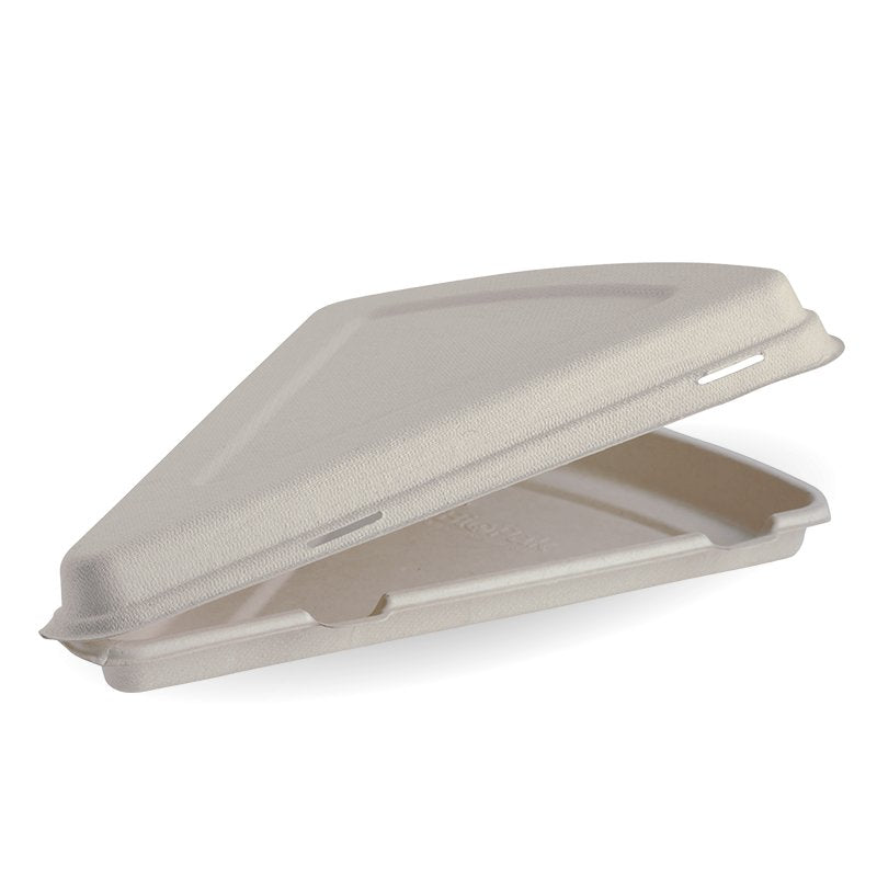 280mm X 163mm X 40mm / 9” Natural Pizza Slice Clamshell - Packware