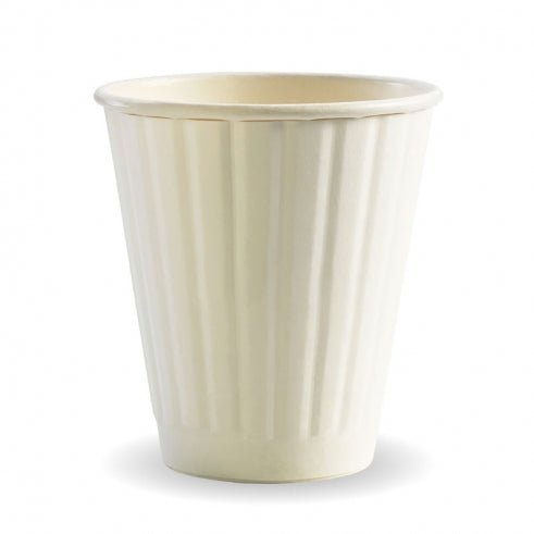 295ml / 8oz (90mm) White Double Wall BioCup - Packware