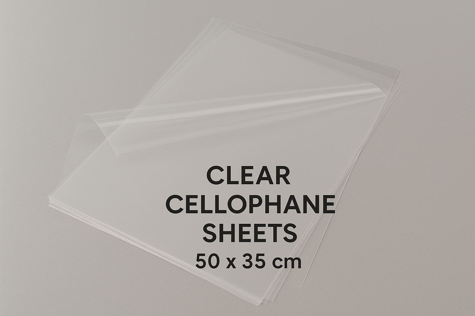 Clear Cello Sheets 50x35cm | 500 Pack| 40 Micron