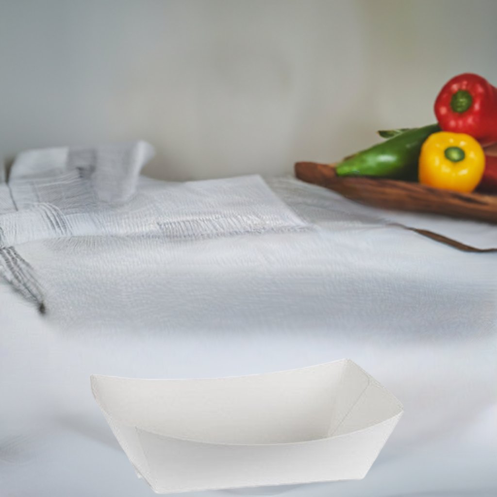 #3 Medium Tray/White Cardboard 500/CTN - Packware