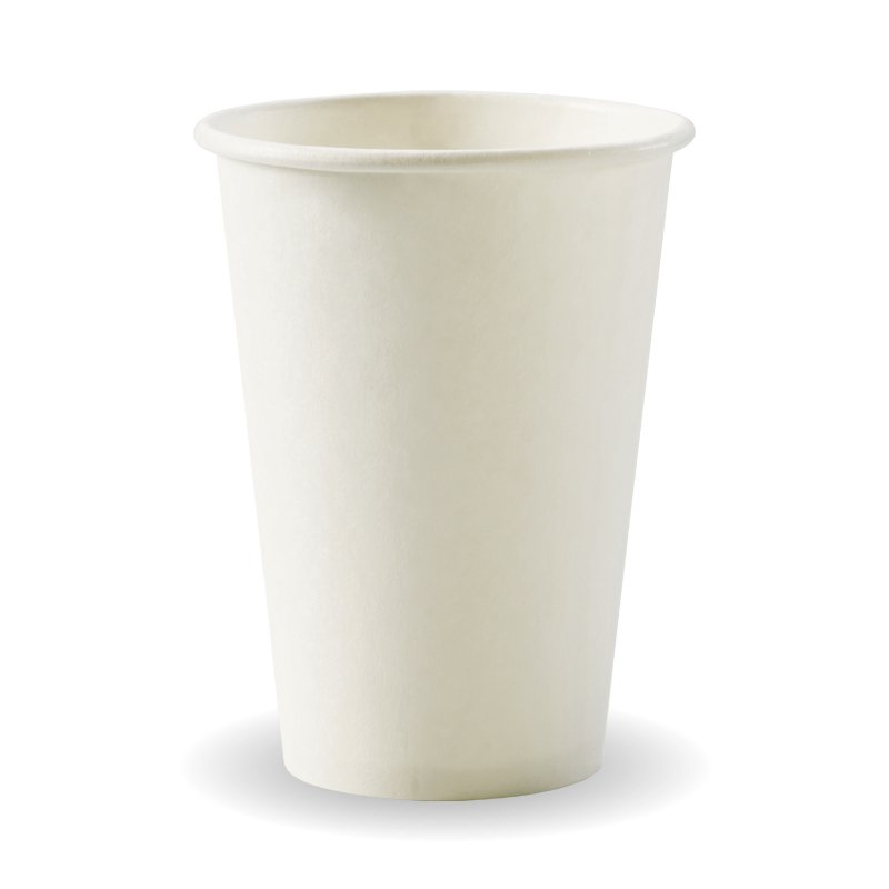 320ml / 10oz (80mm) White Single Wall BioCup - Packware