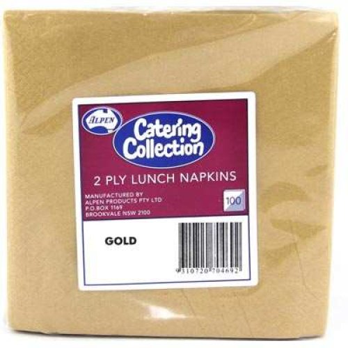 Napkin 2 Ply Luncheon Gold