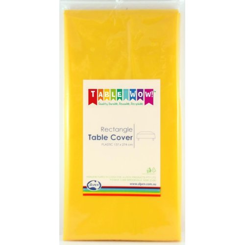 Yellow Disposable Rectangular Tablecover