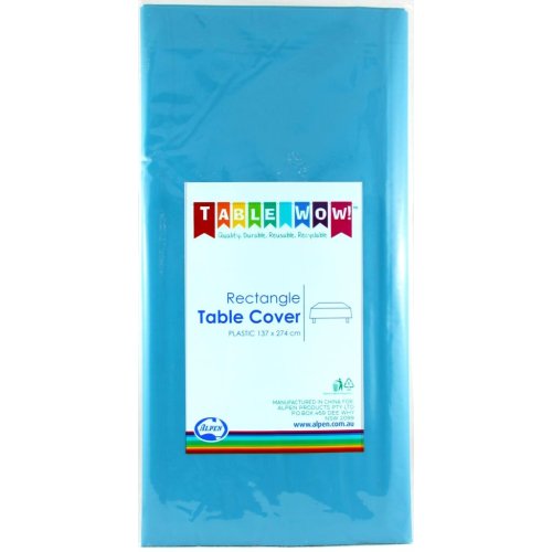 Azure Blue Disposable Rectangular Tablecover