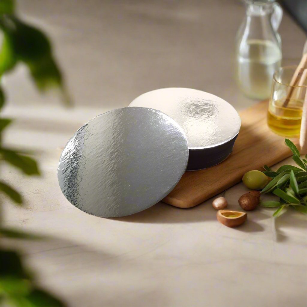 4" Circle Cake Boards - Silver - Packware