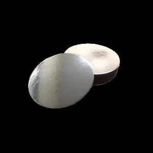 4" Circle Cake Boards - Silver - Packware