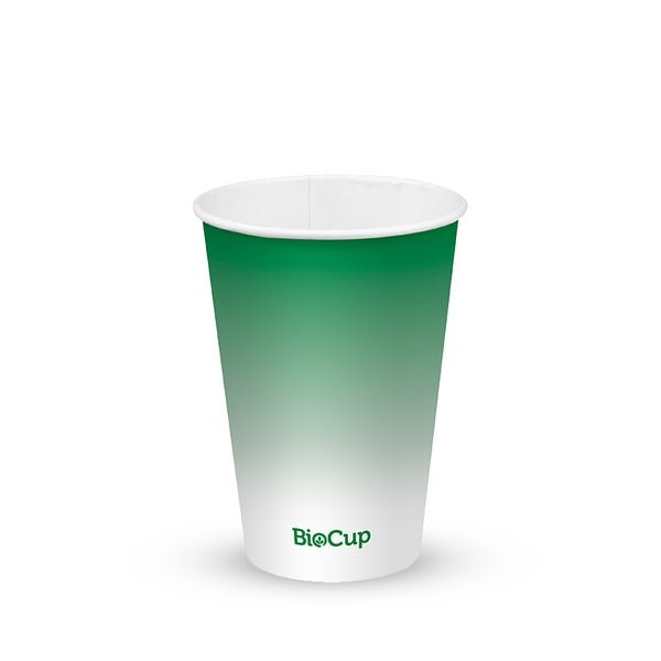 420ml / 14oz Green Cold Paper BioCup - Packware