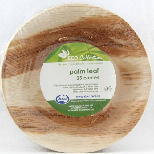 Palm Leaf Round Bowl 6inch 150x35mm deep