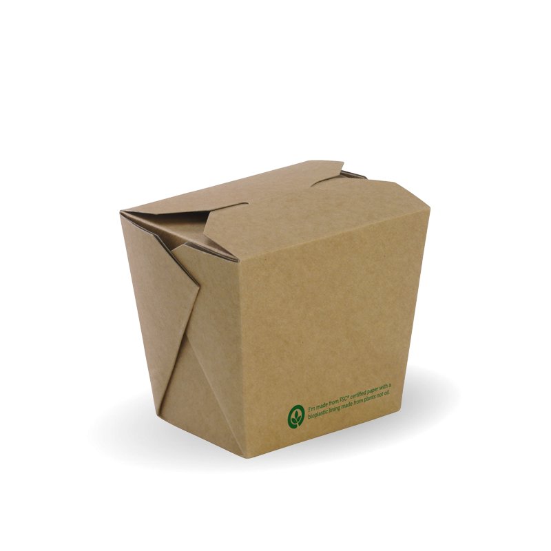 480ml / 16oz BioBoard Noodle Box - Packware