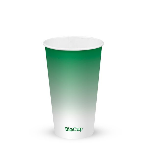 500ml / 16oz Green Cold Paper BioCup - Packware