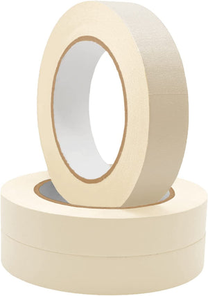 Masking Tape 18mm x 50 meters - Pack of 12 Rolls | Versatile Adhesive Tape for Painting, Crafting,