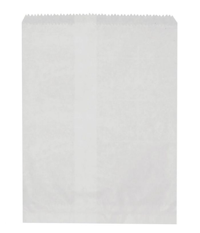 6 Long White Flat Paper Bags 500pc/pack - Packware