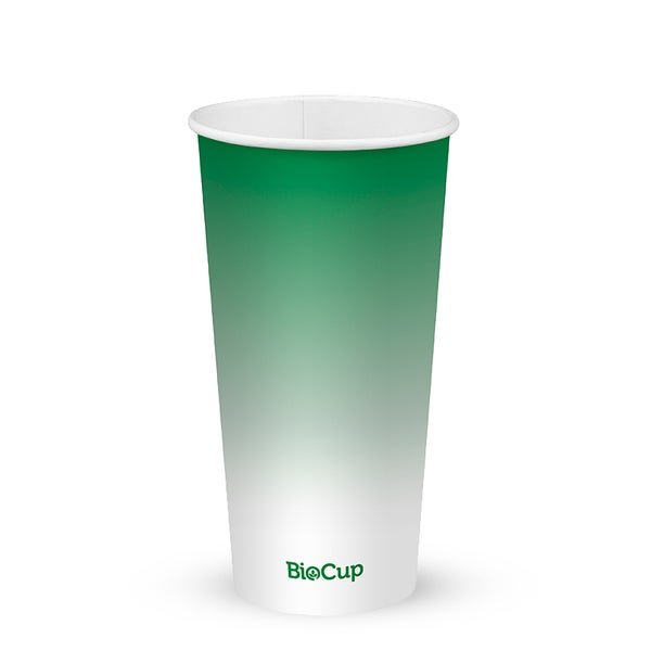 600ml / 20oz Green Cold Paper BioCup - Packware