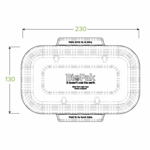 750 & 1000ml Biocane Natural Lid - Packware