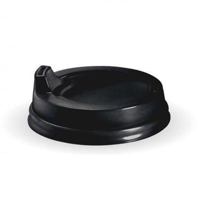 80mm PS small sipper lid - fits all 80mm cups - black - Packware