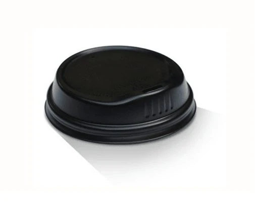 8oz Biodegradable Black Lid - Carton of 1000pcs