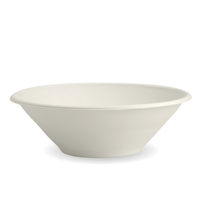 940ml / 32oz White BioCane Bowl - Packware