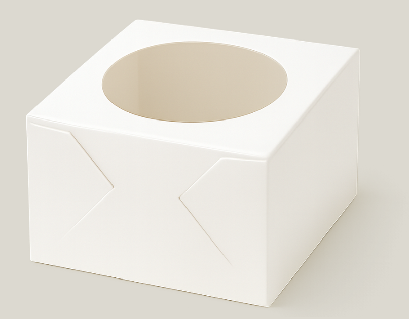 Cake Box 4X4X3 With Circle Window