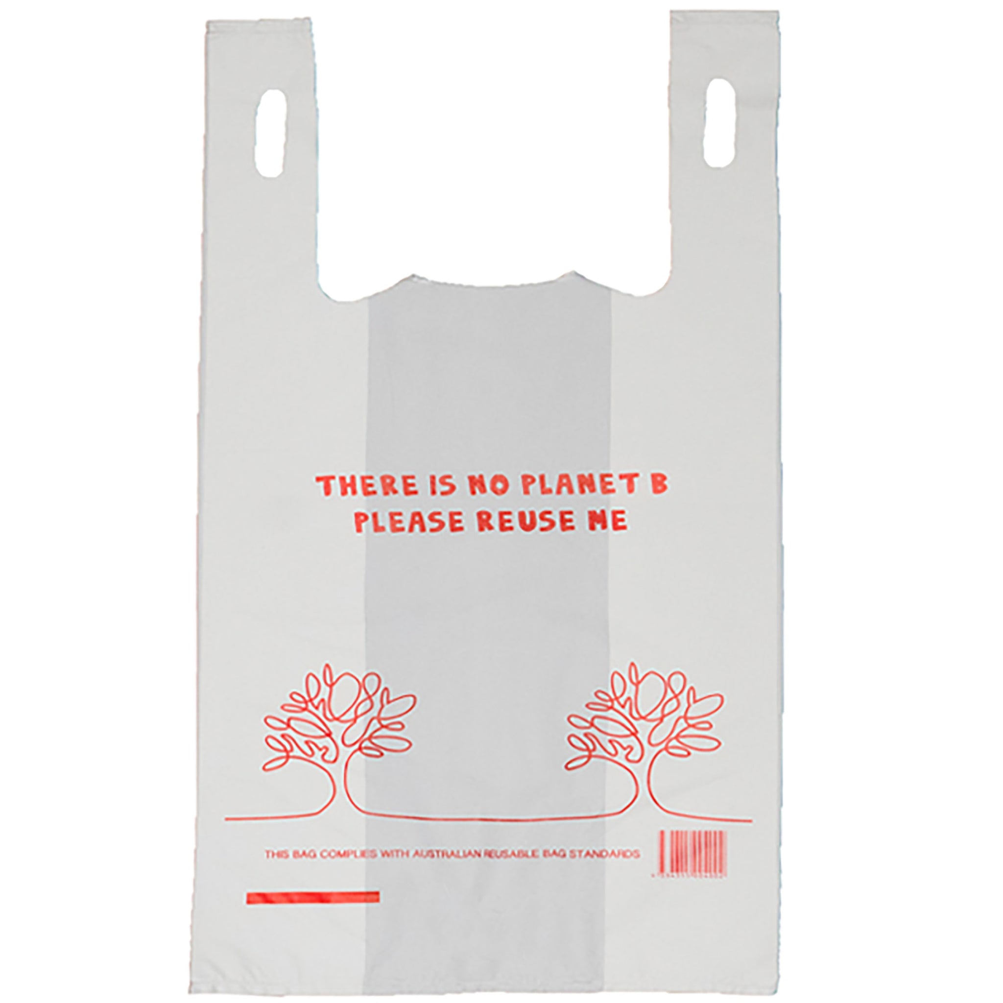 Reusable Recyclable Plastic Shopping Bags Singlet Eco Friendly Grocery Carry Bag-SMALL