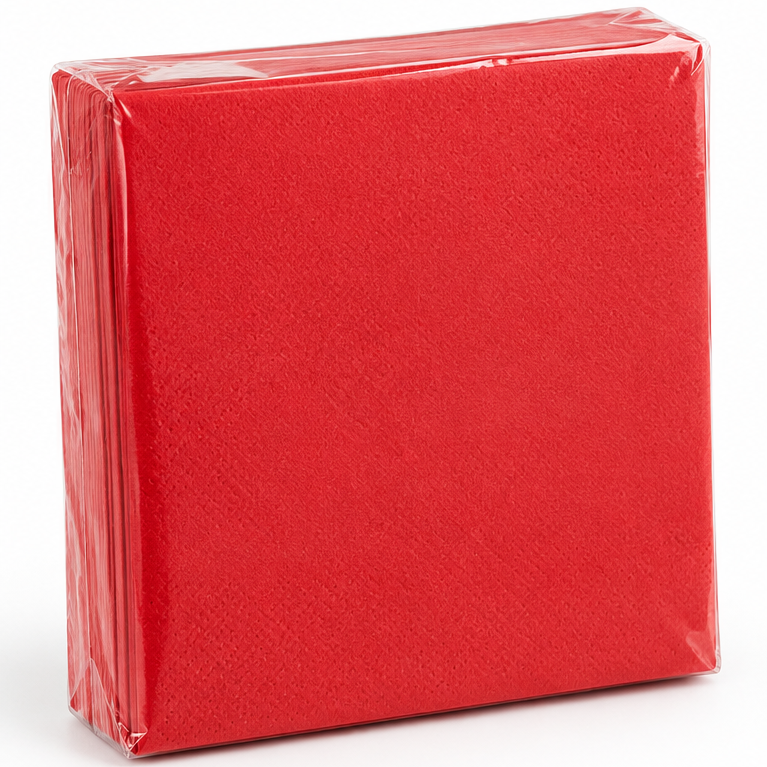 2 Ply Red Lunchen Napkin