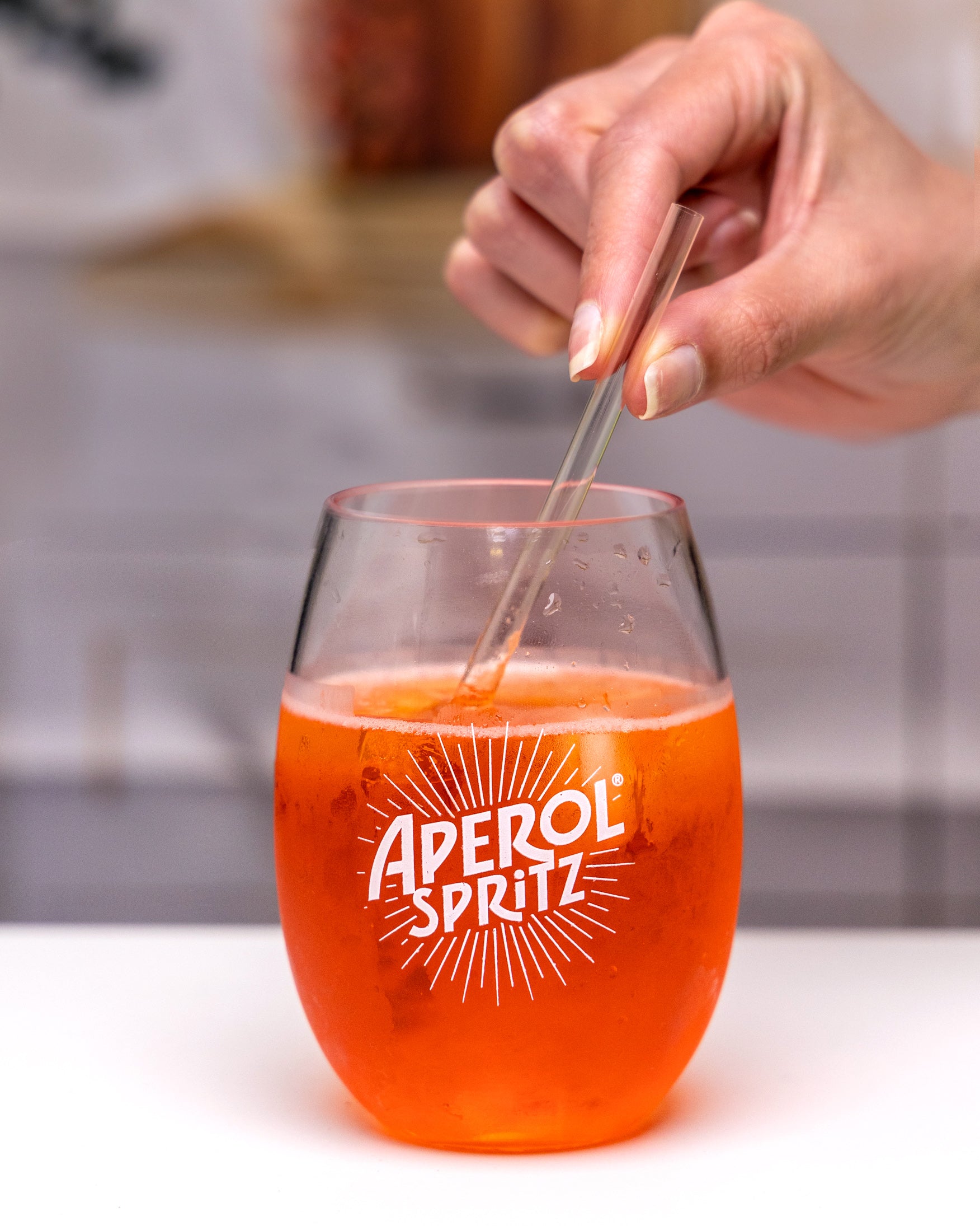 Compostable Clear Heavy Duty Plastic Feel Cocktail Straws