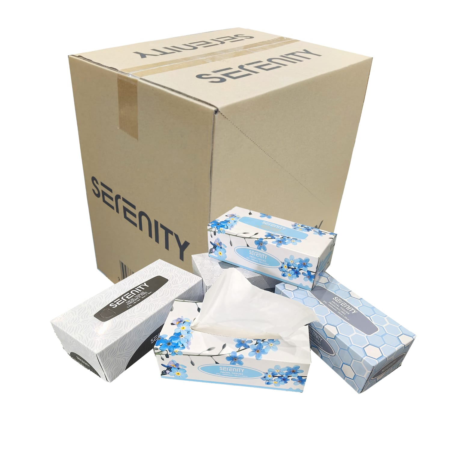 Facial Tissues: Premium Quality, Convenient Packs of 160 Sheets (Box of 36 Packs)"