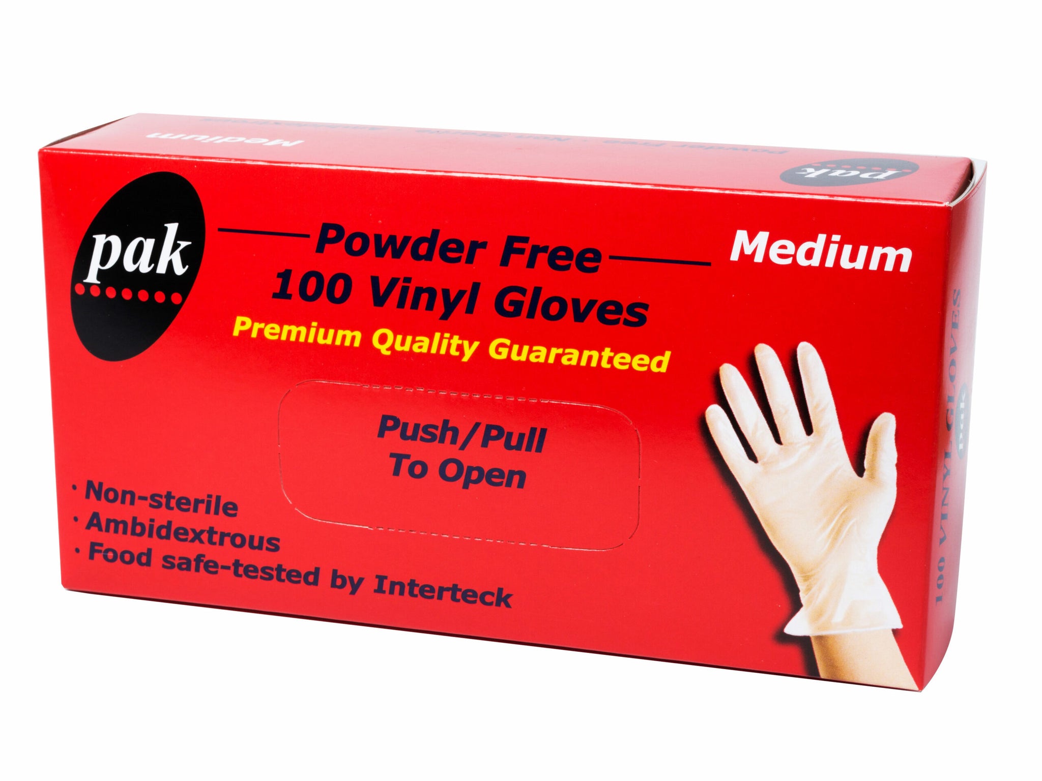 Medium Clear Gloves Vinyl Powdered Box Of 1000