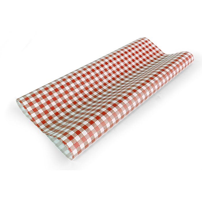 Red Gingham Greaseproof Paper Large 400 X 330mm