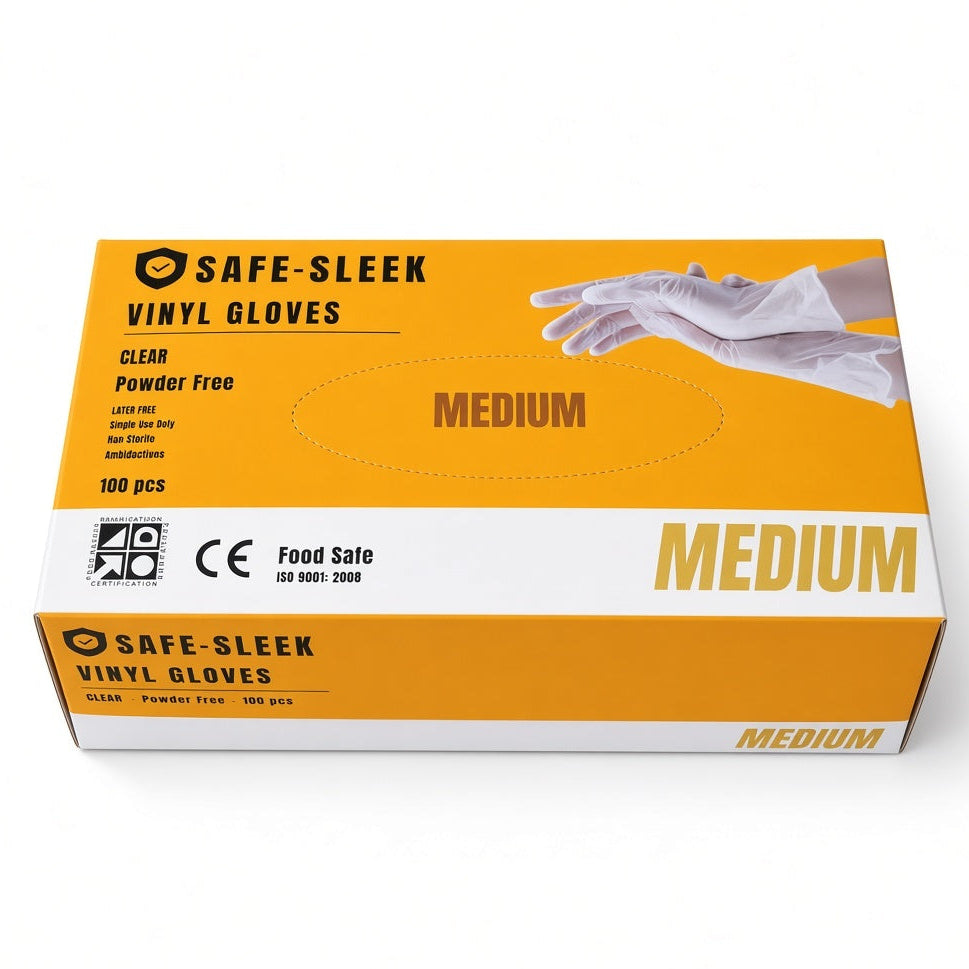 Medium Vinyl Gloves Powder Free Box Of 1000
