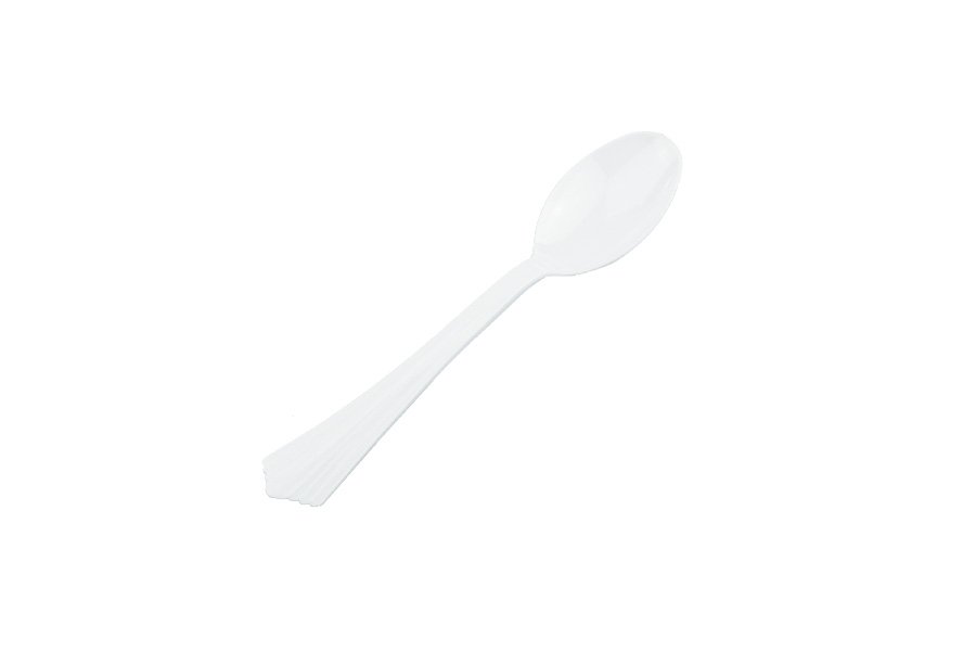 White Reusable Heavy Duty Spoons